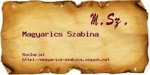 Magyarics Szabina névjegykártya